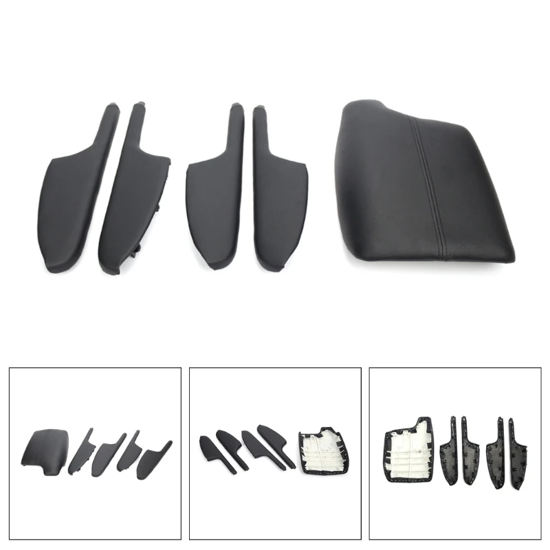

Door Armrest Panel Protective Cover Trims with Center Console Cover for Accord