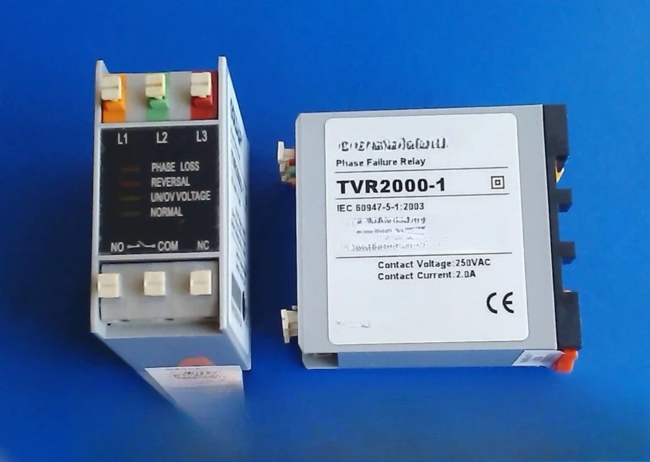 Фото Реле последовательности фаз TVR-3815 TVR 2000-1 /GOLDAiR трехфазная защита питания №1