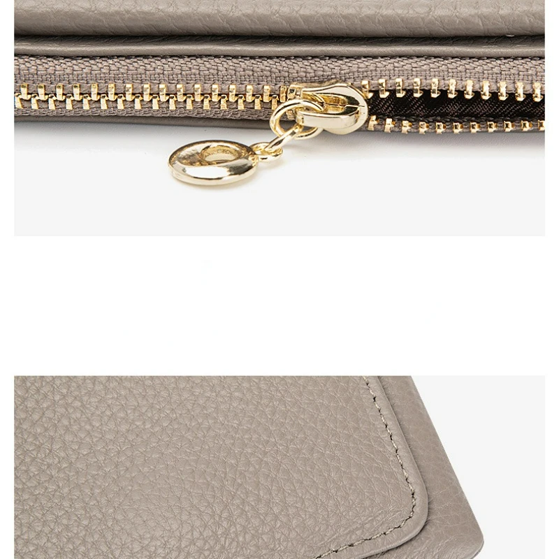 Mini Zipper Purse First Layer Mowhide Cropped Coin Pocket