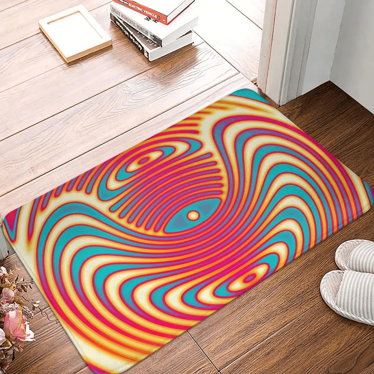 Psychedelic Tames Glory Non-slip Doormat Carpet Bath Kitchen Mat Welcome Flannel Decorative
