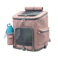 cat carrier bags breathable holes foldable pet travel carrier backpack for cats and small dogs double door bag