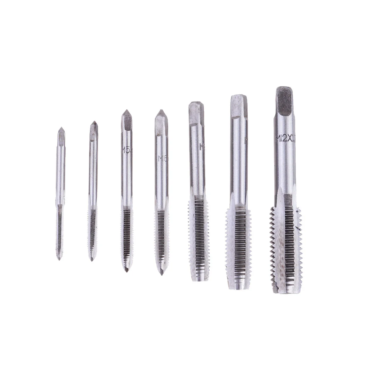 

7 Pcs Straight Fluted Thread Screw Taps Plug Drill Set DIY Metalworking Hand Tools Kit Tap Die Milling Spiral Hole Cutter