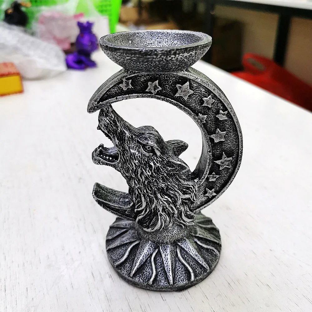 

Полимерная статуэтка Луна Звезда Голова Волка