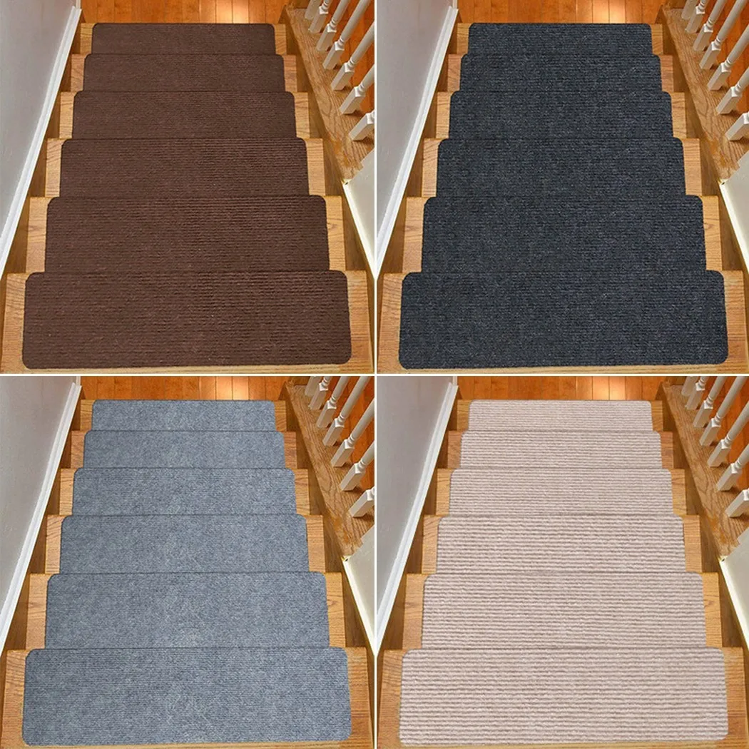 

1Pcs Stair Tread Carpet Mats Floor Mat Door Mat Step Staircase Non Slip Household Pad Protection Cover Pads Home Decor 4 Colors