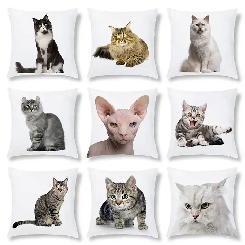 

45x4, 5 см, искусственные Чехлы, милые рождественские диванные подушки, Наволочки, украшения для дома