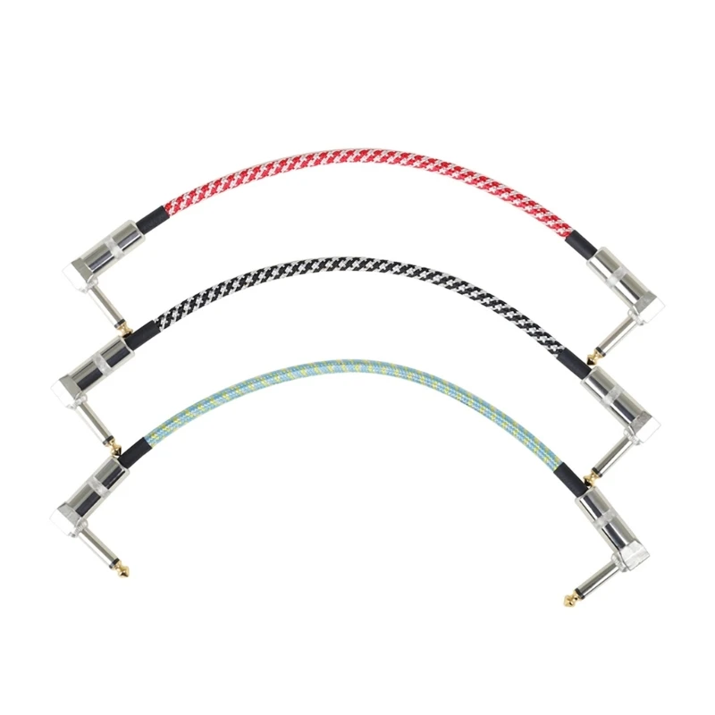 

Right Angle Guitar Patch Cable Plug Professional Patch Cables for Guitar Pedals High Quality