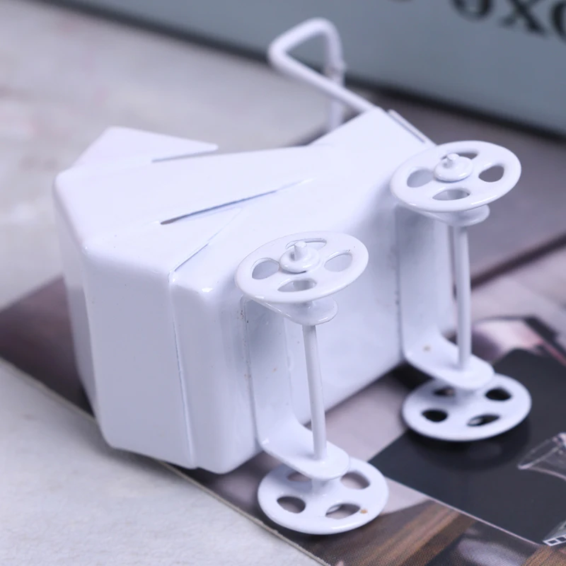 

DIY Miniature Dollhouse Plastic Stroller Bike Car Doll Accessories gift for baby White Baby Stroller Pram Model Kids Toy