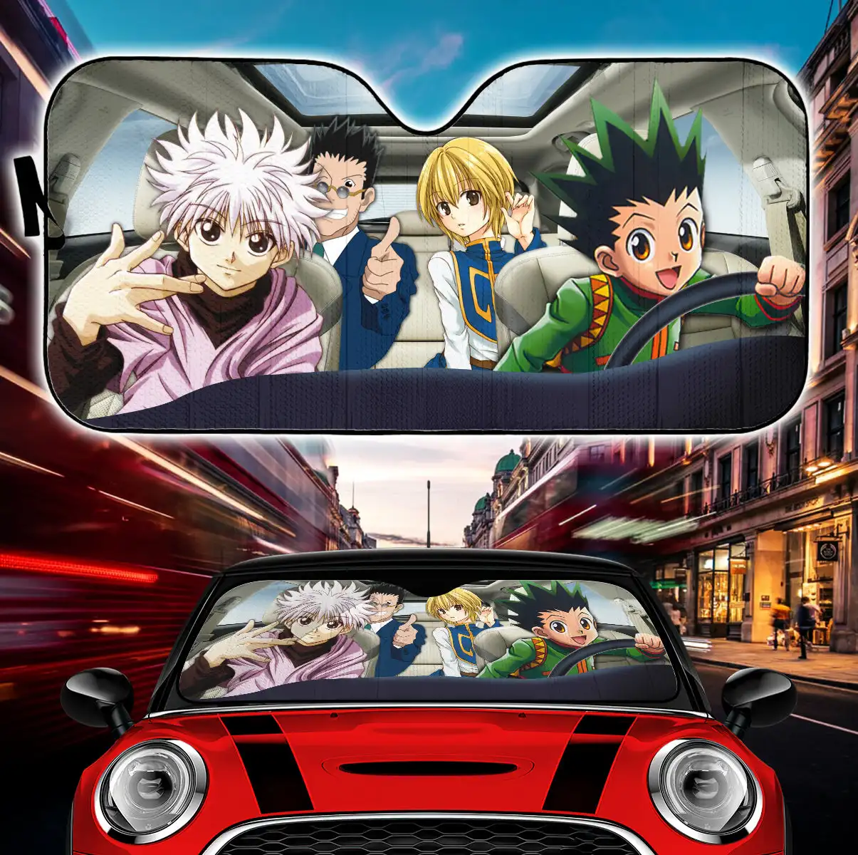 

Солнцезащитные очки для автомобиля Hunter X Hunter Gon Killua Kurapika Leorio