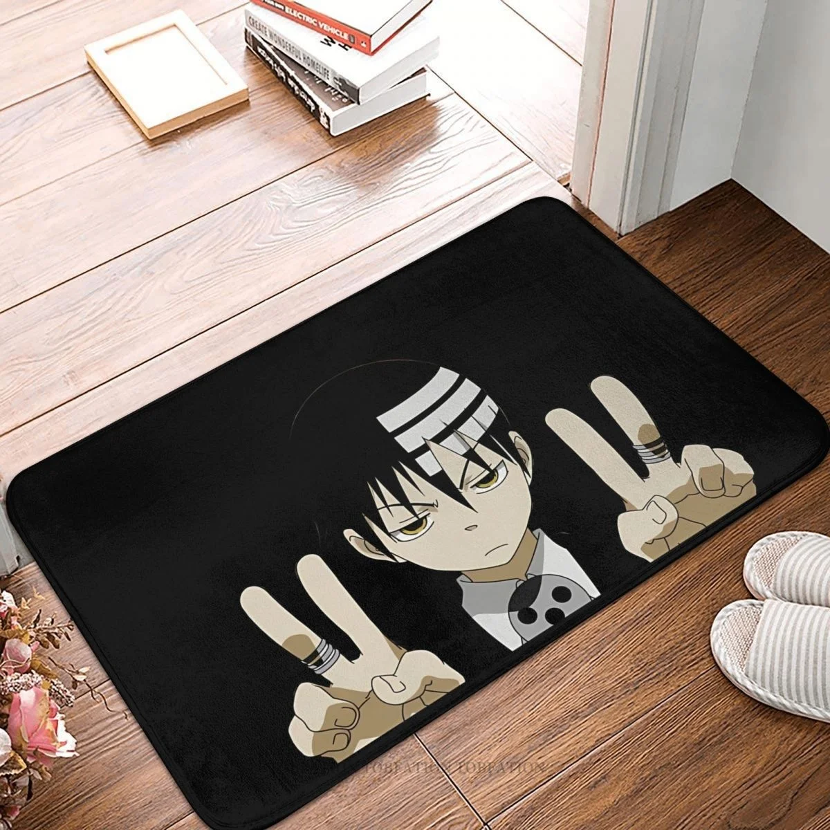 

Anime Soul Eater Bathroom Non-Slip Carpet Death The Kid Flannel Mat Welcome Doormat Home Decoration Rug