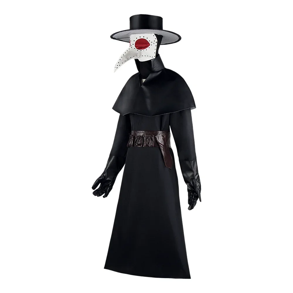 Костюм Чумного доктора для косплея искусственная Мантия с капюшоном накидка в