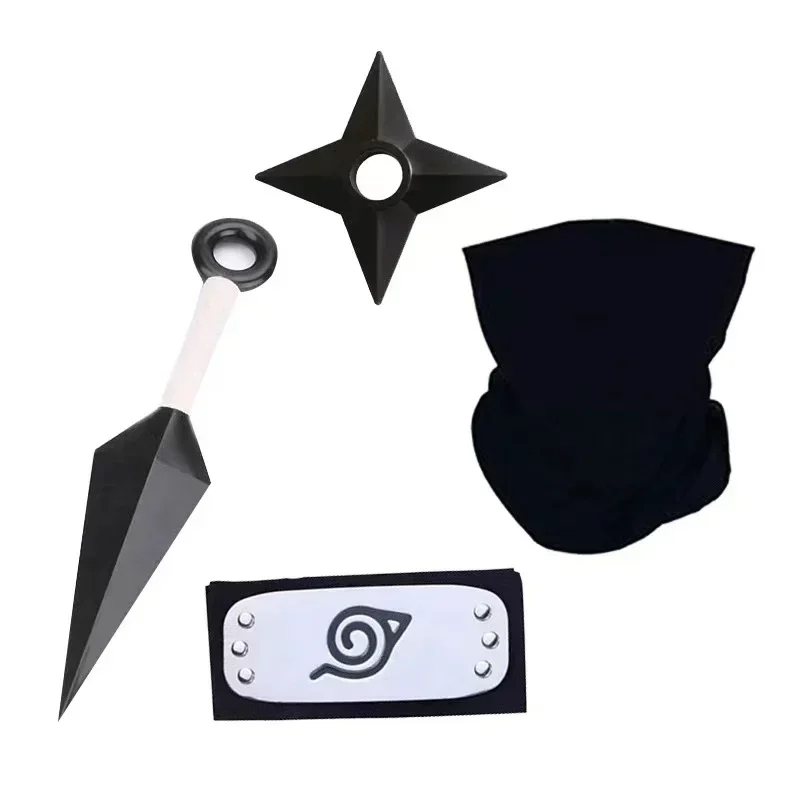 Фото Аниме Наруто Костюмы Аксессуары для косплея Оружие Ниндзя Сумка Kunai Shuriken Опора Акацуки Какаши Фигурка Подарочный костюм №4