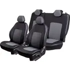 Kia Rio -3, 08.2011-09.2017, хетчбек, РЗС6040 2Г Турин Экокожа Жаккард Чёрный  Тропик