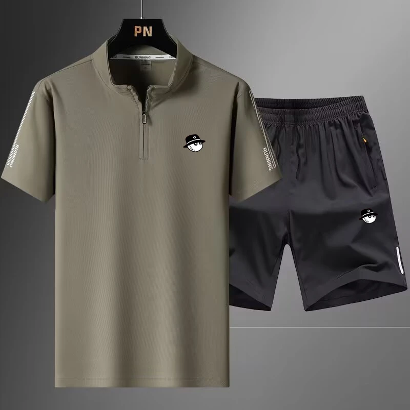 

Комплект для гольфа из 2 предметов, одежда для гольфа с лошадьми, летняя одежда для гольфа, костюмы для гольфа, футболка для гольфа Malbon, шорты для гольфа, Теннисный костюм с рукавом, Мужская одежда для гольфа