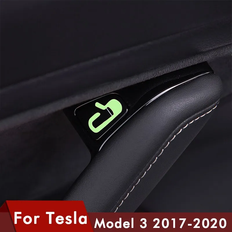 

Набор светящихся стикеров для открытой двери автомобиля Model3, аксессуары для Tesla Model 3, стикер, кнопка напоминания, модель три модели