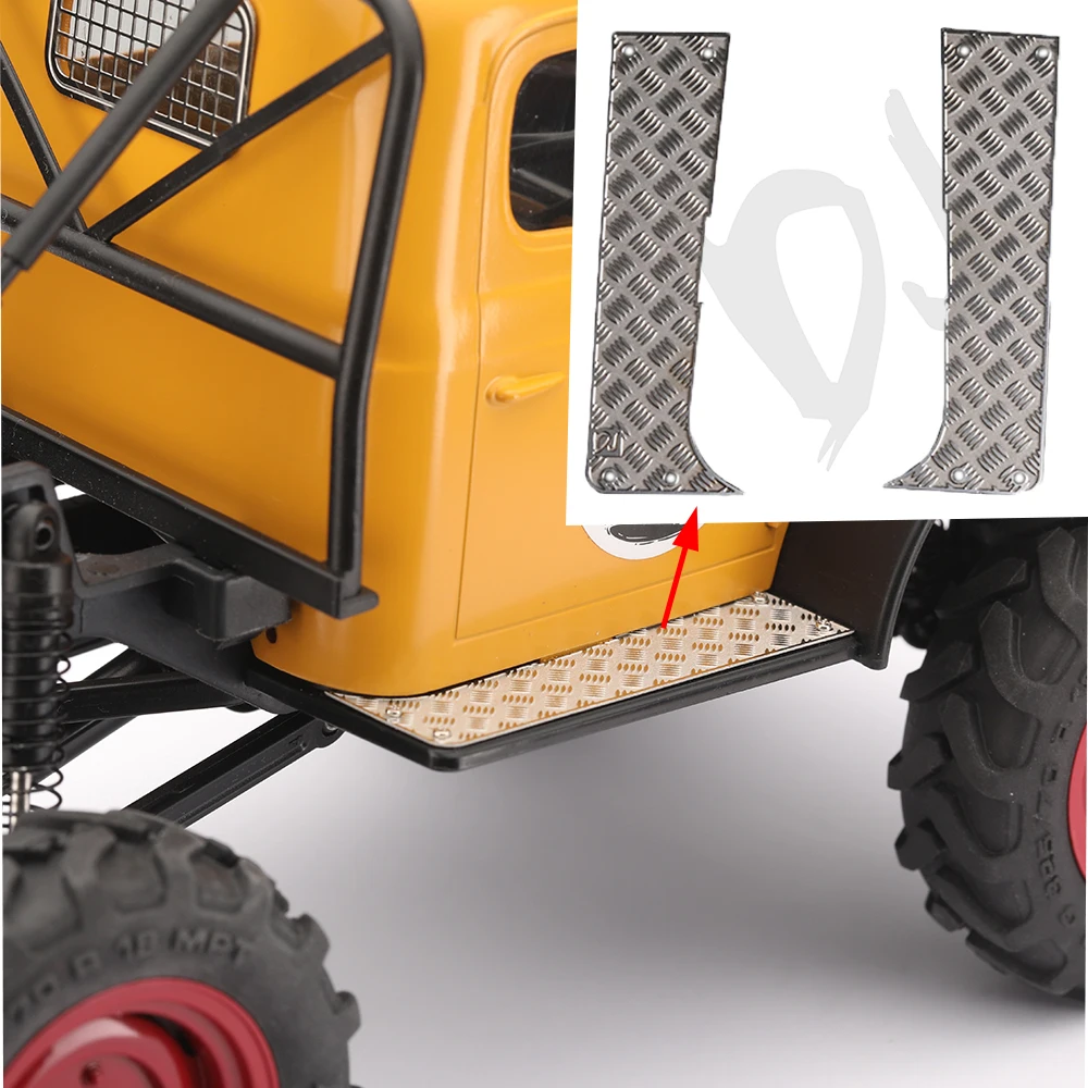 

DJ Metal Side Pedal Decorative Plate FMS 1/24 Xiaoqi FCX24 Wagon Simulation Drag Head Half Truck RC Car Upgrade Accessories