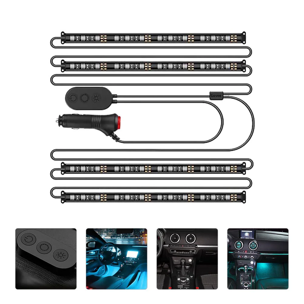 

1 Set Car LED Strip Light Car Interior Light Durable Vehicle Atmosphere Lamp