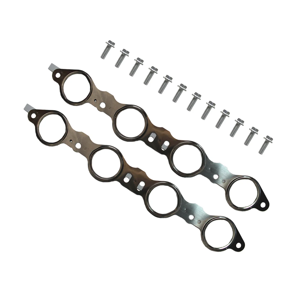 

2 Sets Professional Practical Exhaust Manifold Parts Replacement Exhaust Pipe Gasket Bolts Kit