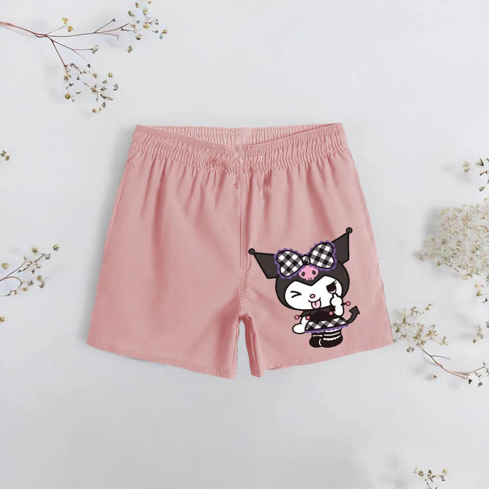 Детские Эластичные Пляжные Шорты Kuromi Y2K |