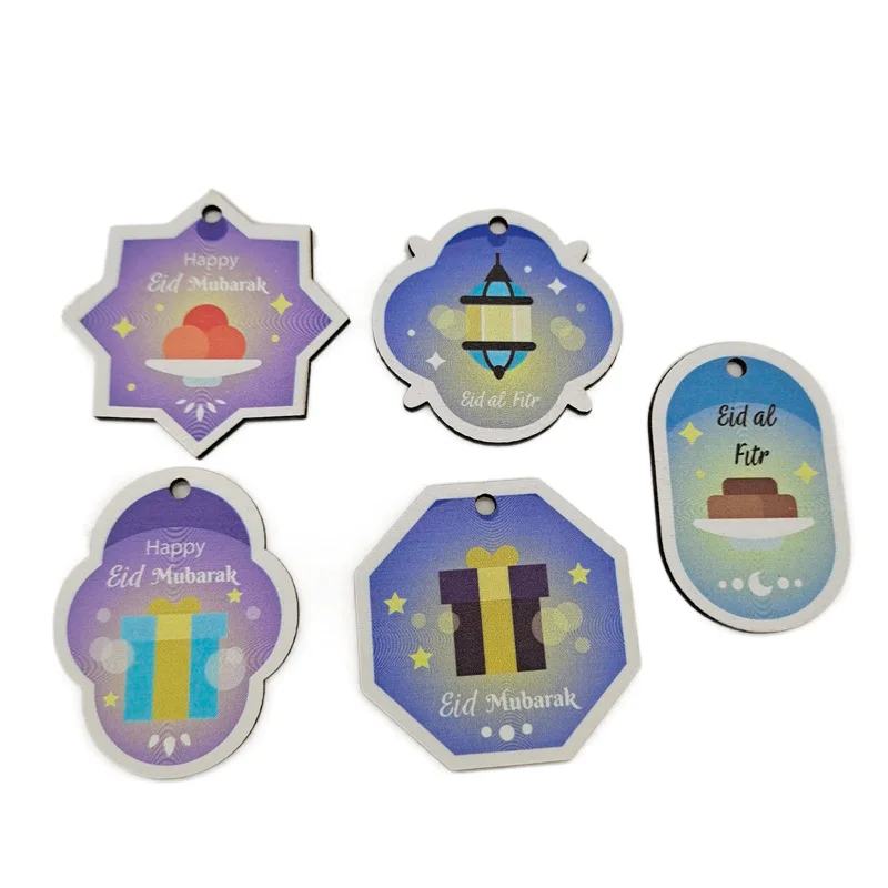 

Деревянный подвесной орнамент Рамадан, деревянный подвесной знак с пеньковыми веревками, орнамент с табличкой