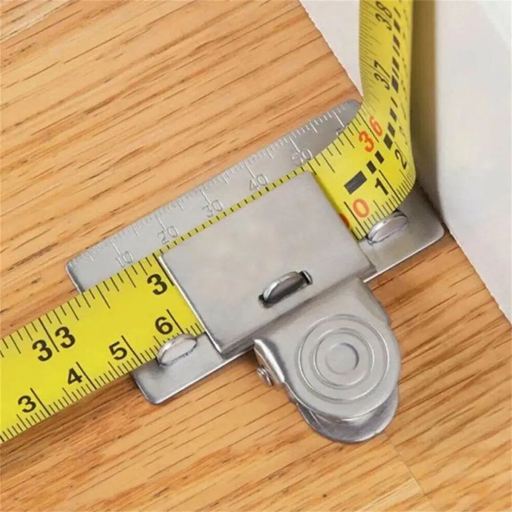 

Measuring Tape Clip Tool For Corners Clamp Holder Stainless Iron Precision Measuring Tools Ruler Horizontal Clip
