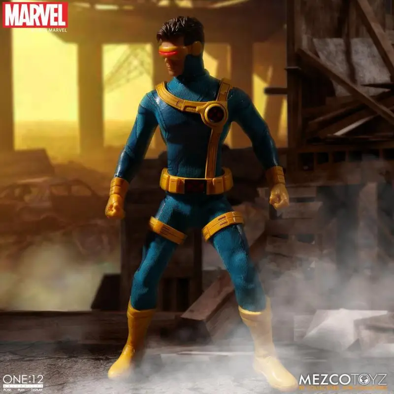 Оригинальная экшн-фигурка в наличии Mezco ONE:12 Marvel Cyclops Аниме Коллекция фигурок