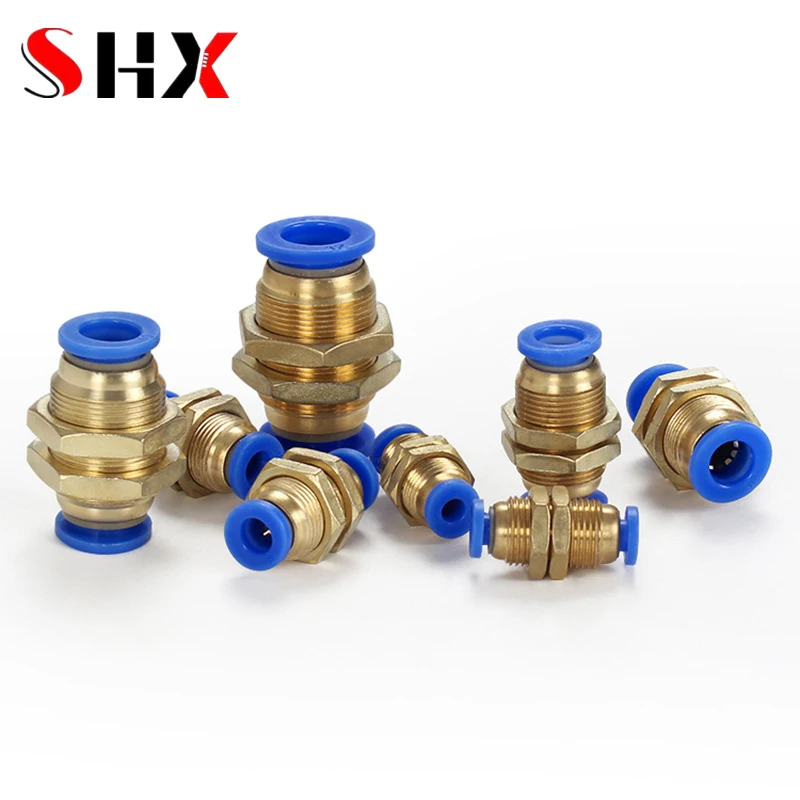 

10Pcs Air Pneumatic Quick Fitting Tubes Connectors Straight 8mm 6mm 4mm 10mm 12mm OD Hose Tube One Touch Push Into Gas Connector