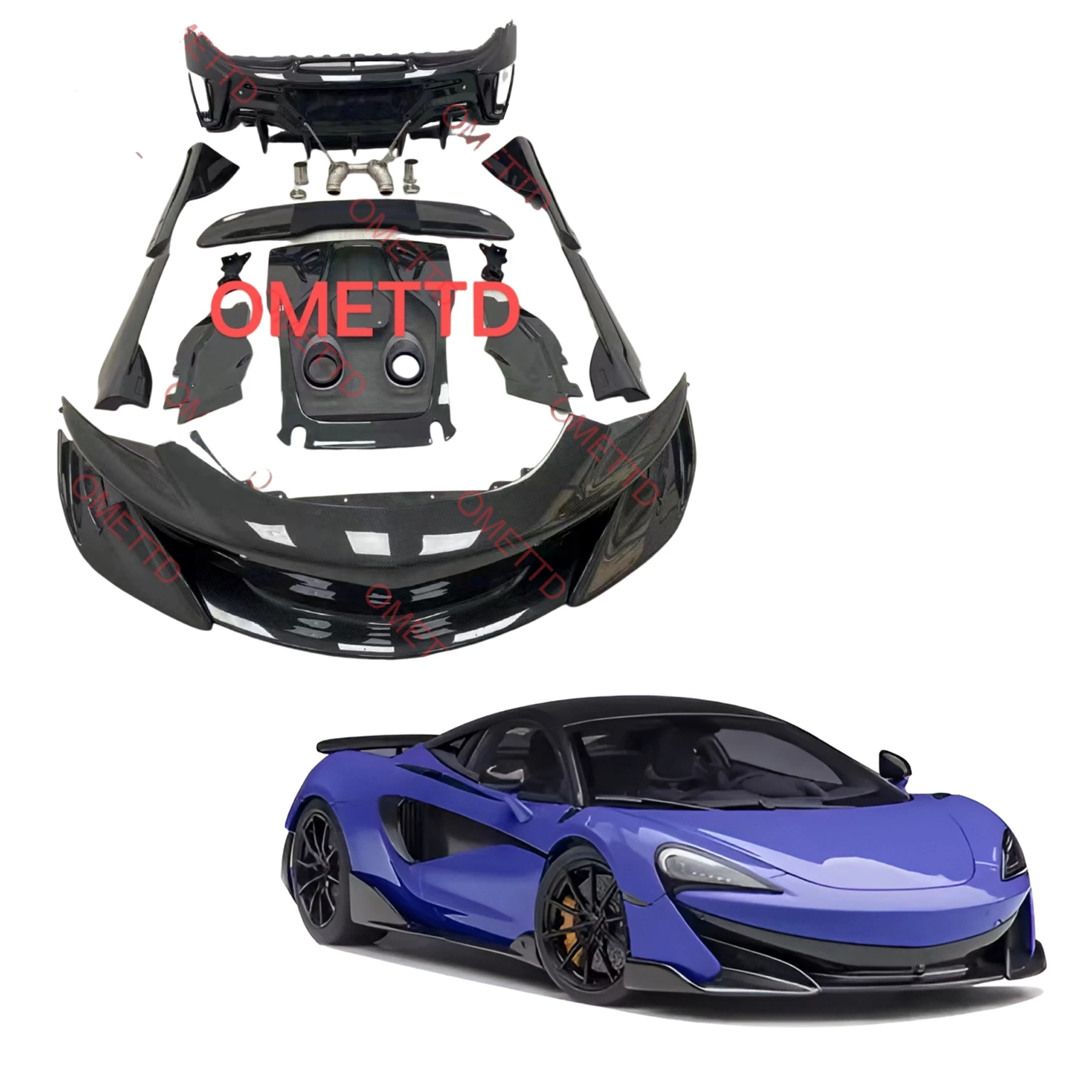 600LT Kohlefaser-комплект для макларена 540C 570S ремонт Kohlefaser-karosseries-комплект с стоилом