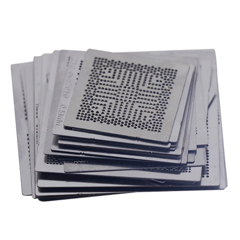 

33-Piece Set Of Small Steel Nets Commonly Used Notebook Tin Nets BGA Steel Nets Ball North-South Bridge Ball Nets