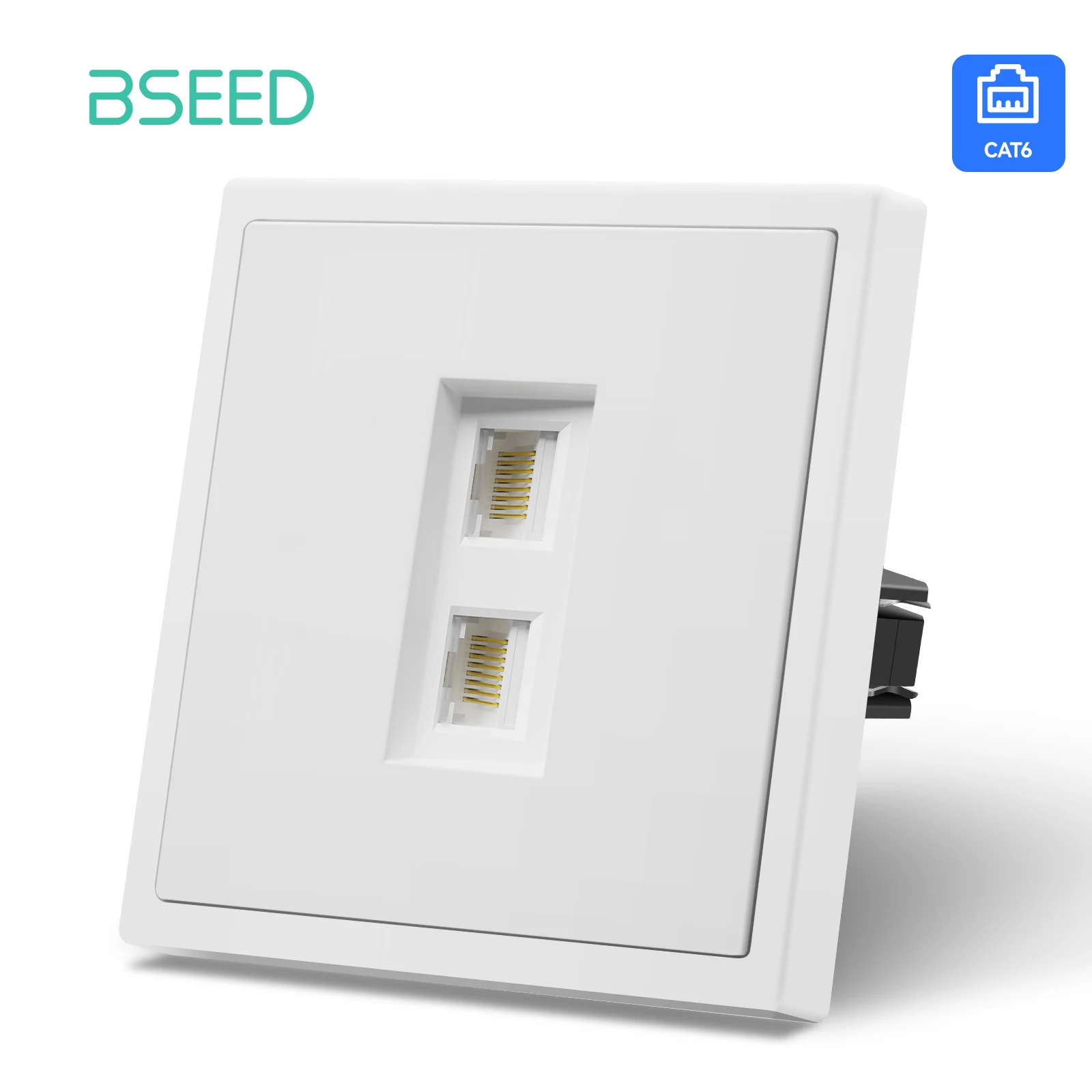 

BSEED Механические настенные розетки RJ45 белые