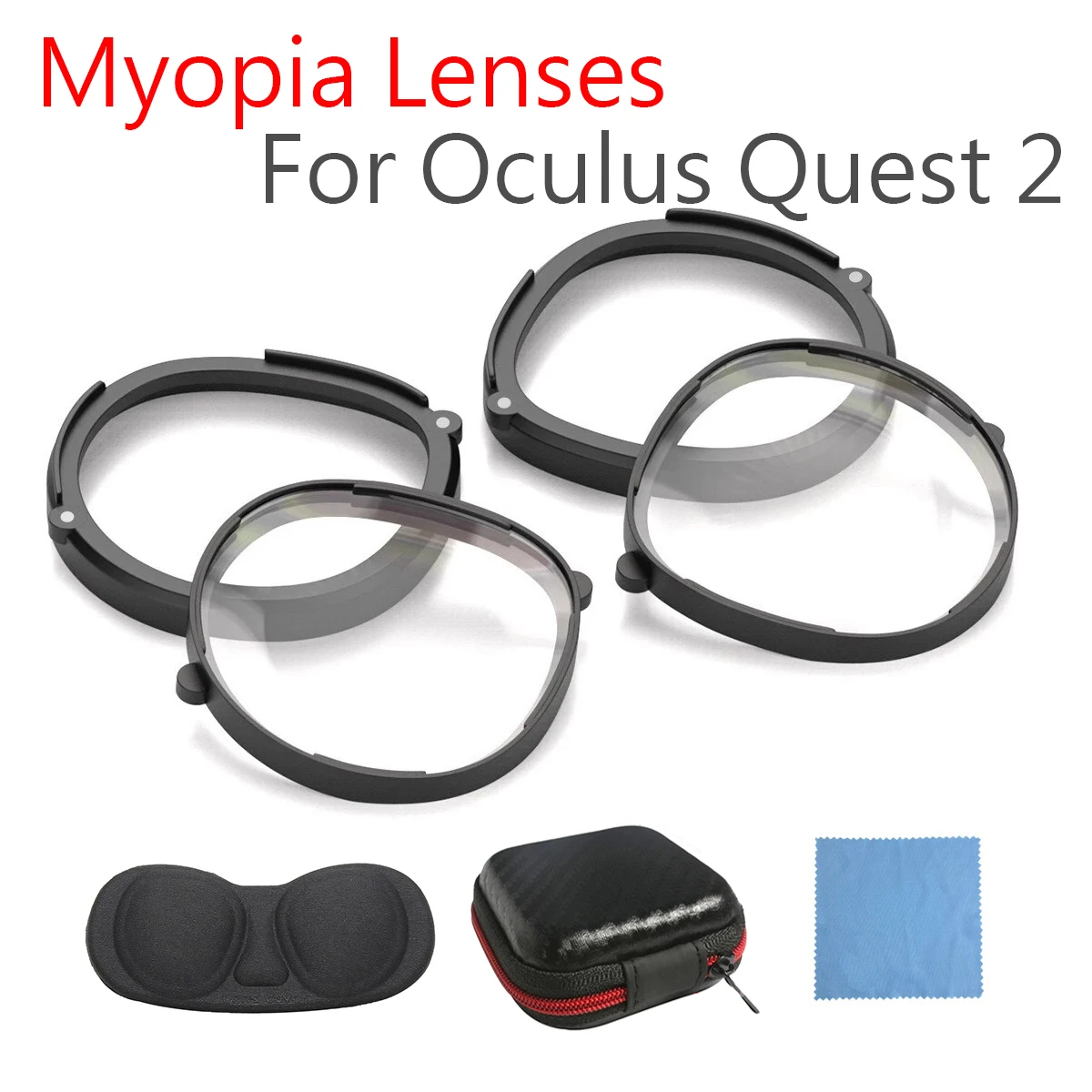 

For Oculus Quest 2 Myopia Lens Magnetic Eyeglass Anti Blue Light Glasses Quick Disassemble Protection VR Prescription Lenses