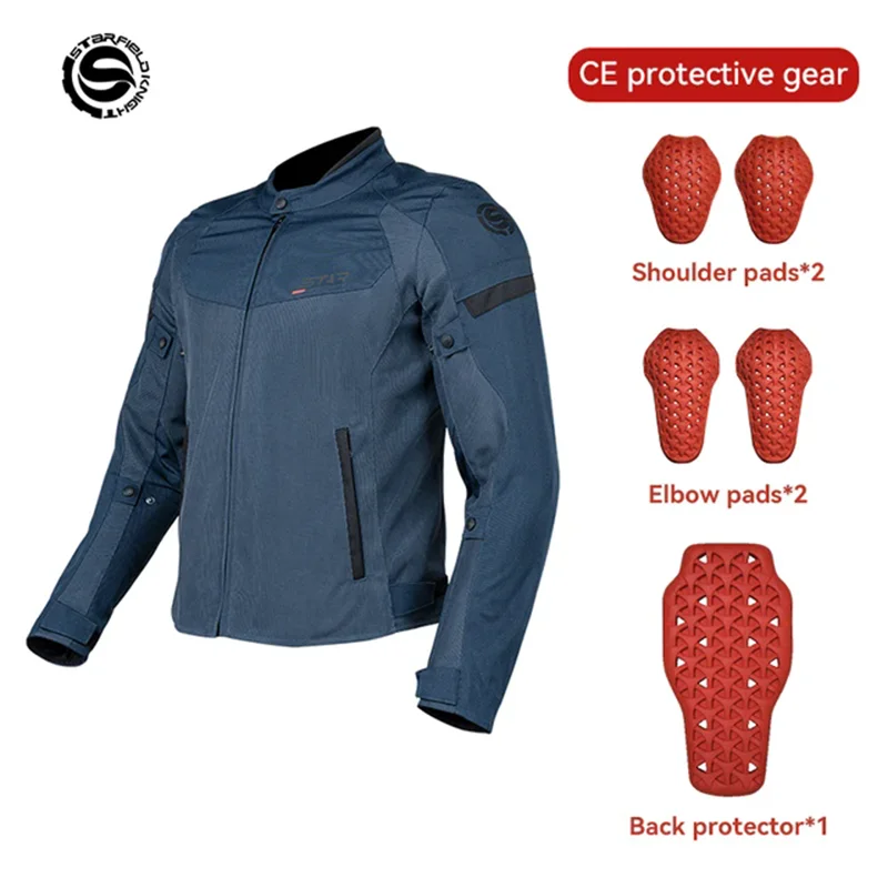 SFK мотоциклетная куртка для верховой езды летняя сетчатая дышащая мужская одежда