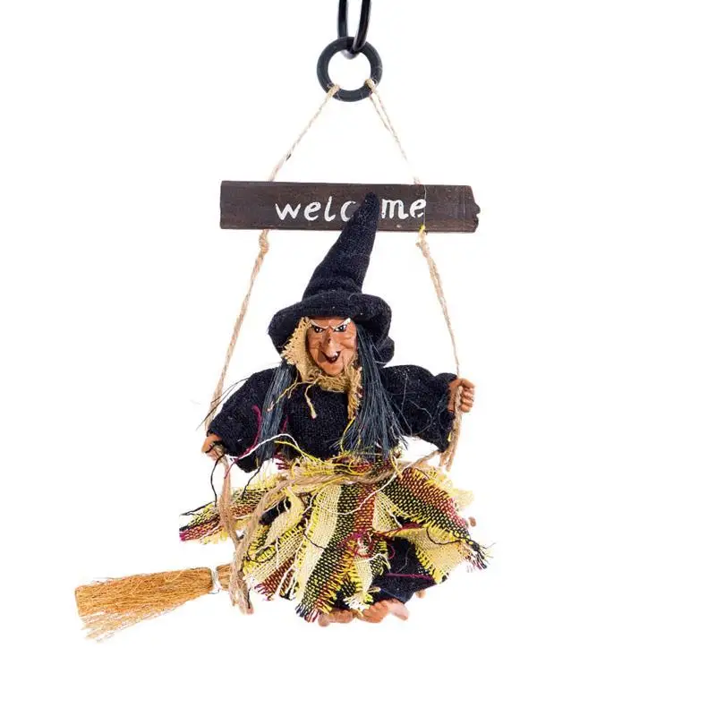 

Halloween Arrangement Ghost Festival Bar Decoration Horror Scary Hanging Ghost Flying Witch Pendant Gift Props Scary Doll
