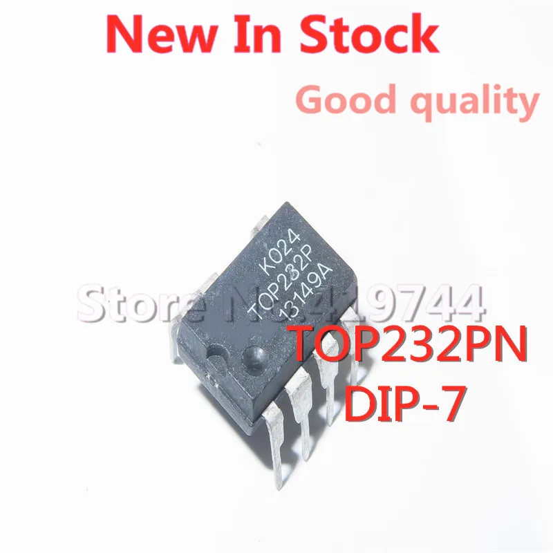 5 шт./лот TOP232P TOP232PN TOP232 DIP-7 ЖК-дисплей чип управления питанием в наличии новый оригинальный