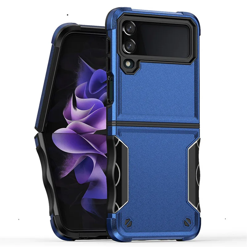 

For Samsung Galaxy Z Flip 4 Case Shockproof Armor Phone Cases for Galaxy Z Flip 4 Flip4 Zflip4 5G Hybrid TPU PC Back Cover