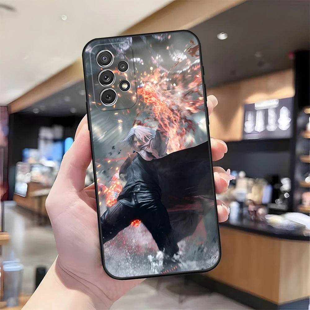 Чехол D-Devil May C-Cry для телефона Samsung S23 Ultra S22 S20 Fe S21 Plus Galaxy A54 A34 A24 A53 M54 Note 20 задняя