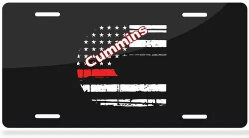 

Fairyshop Metal License Plate Cummins Funny Front License Plate Auto Tag Aluminum Signs for Car Decoration,Garage Man Cave