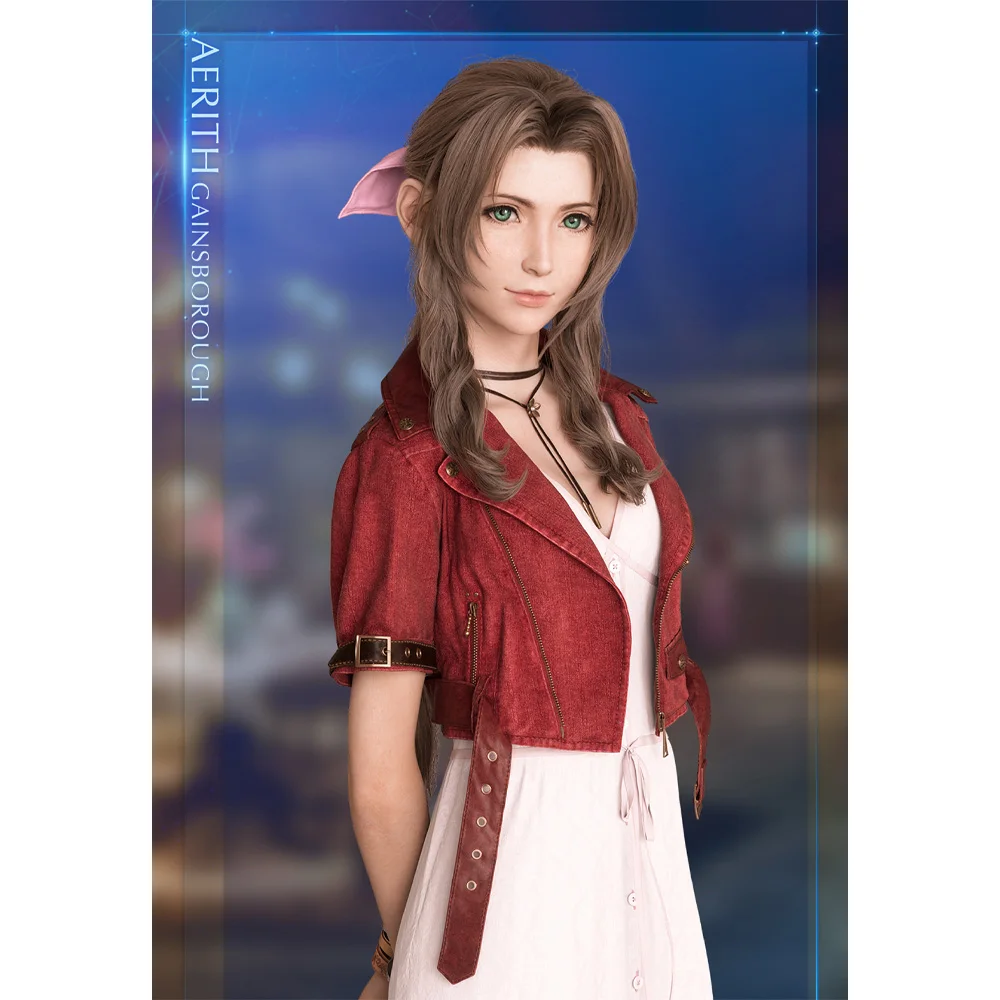 Набор из 3 карт Final Fantasy VII с Тифой, Эрис и милыми аниме-девушками из классической коллекции игровых карт.