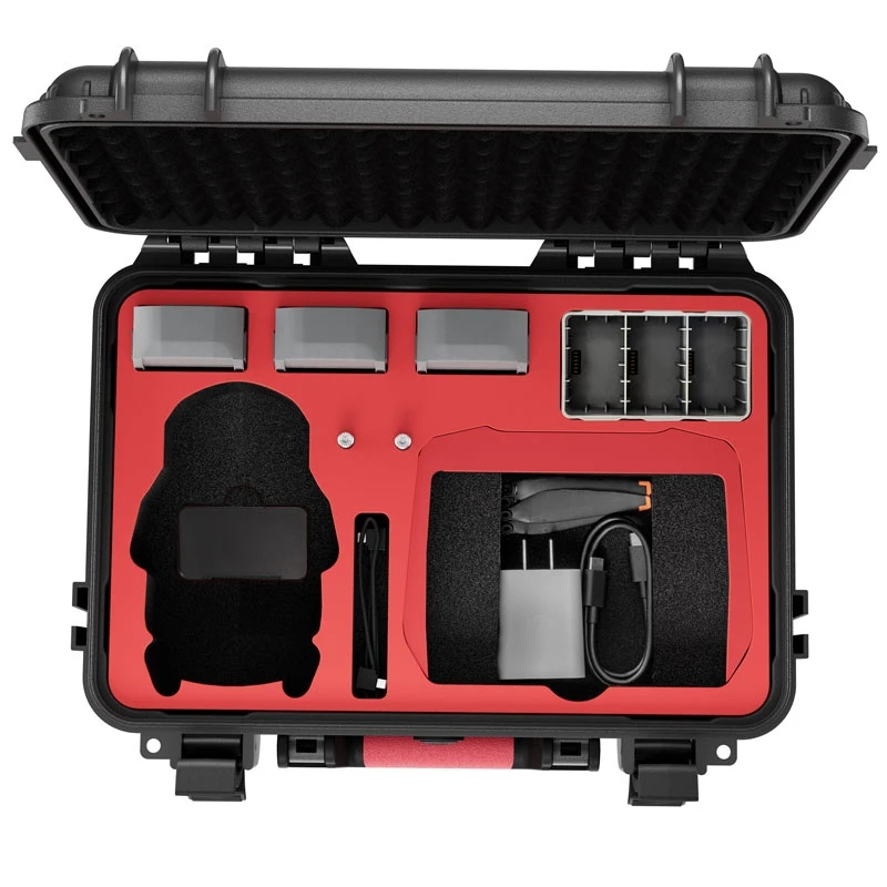 For DJI Mini 3 Handbag ABS Pressure-resistant Explosion-proof Case with Lanyard for RC/RC-N1 Remote Control Storage Box