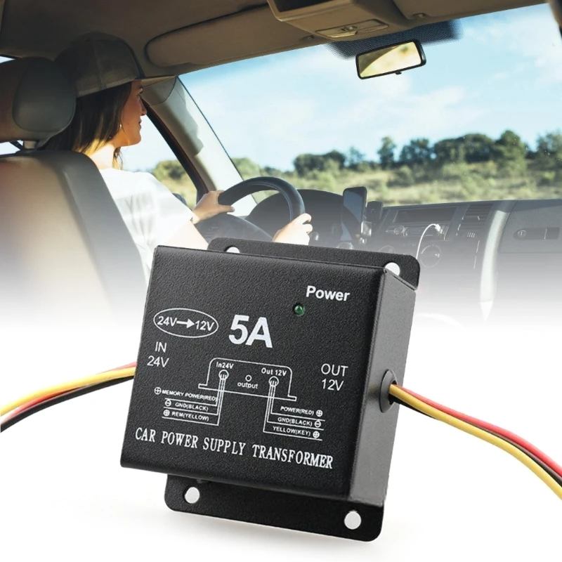 24 В до 12 5 А преобразователь напряжения модуль понижающего для автомобиля Прямая