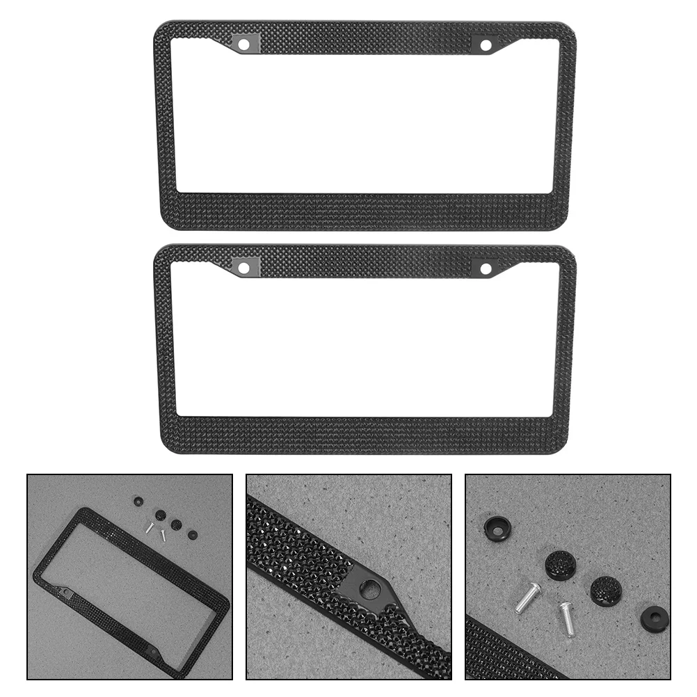 

Plate Car License Frames Rhinestone Bling Frame Tag Holder Women Cover Holders