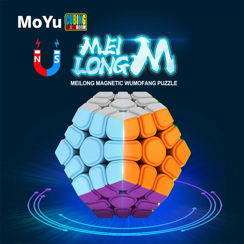 

MoYu Megaminx Magnetic Magic Cube 3x3 Dodecahedron Profession Speed Puzzle 12 Face Toy Special Original Hungarian Cubo Magico