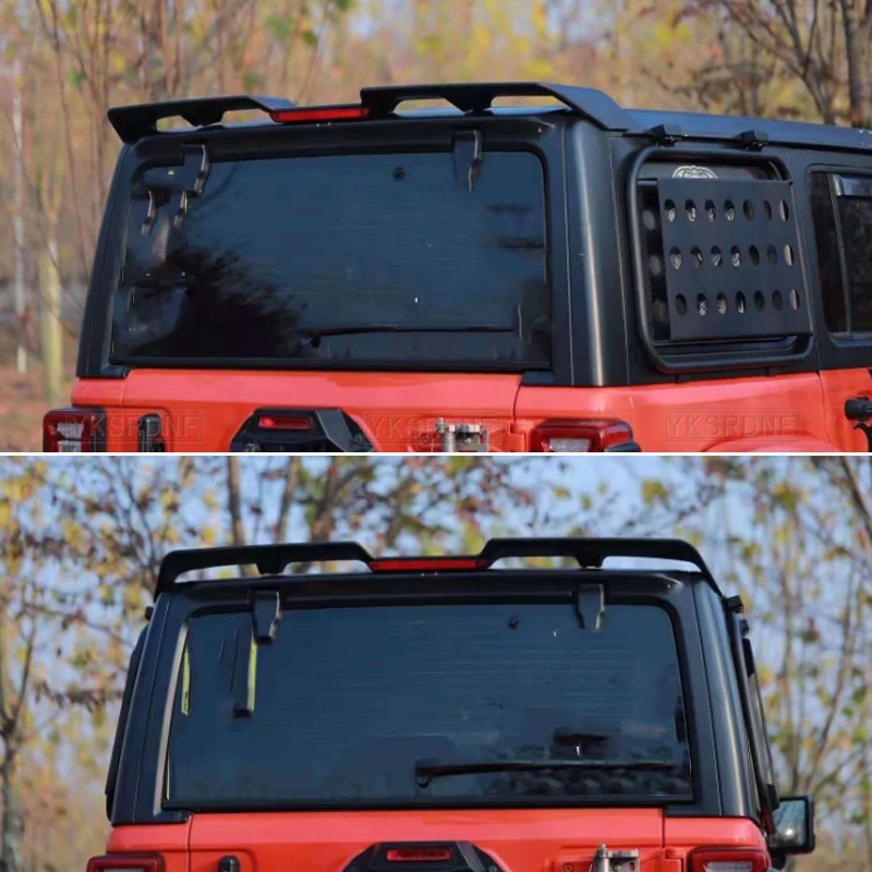 Задний спойлер черного цвета из АБС-пластика для JL1195 задний JL и J367 JK jeep wrangler lantsun