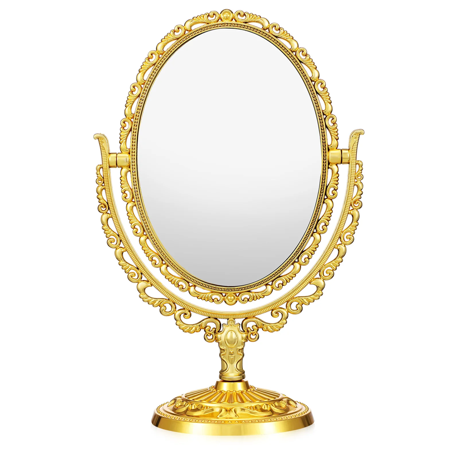 

Vanity Table Mirror Rotating Makeup Mirrors Bedroom Dresser Small Desk