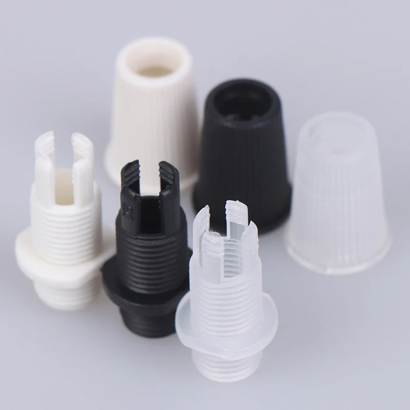 

30PCS/lotStrain Plastic White/Black Reliefs Wire Clamp Male M10Thread Cord Grips