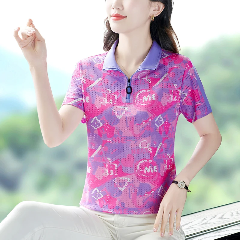 Летняя женская камуфляжная рубашка-поло футболка роскошные женские футболки