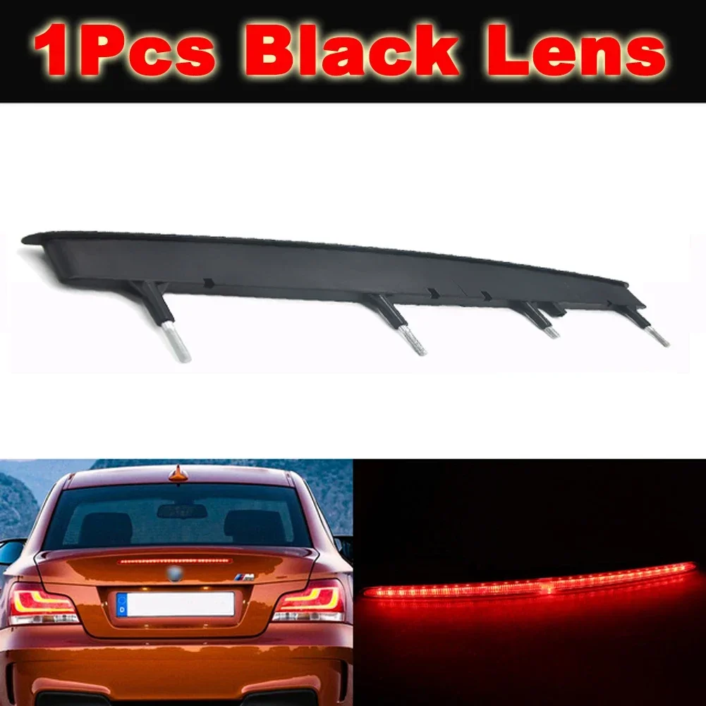 Фото WF-Для BMW 1 серии 128i 135i M E82 E88 2007-2013 дымчато-красные линзы, светодиодный задний багажник, третий стоп-сигнал, автомобильные аксессуары 632571649 №4
