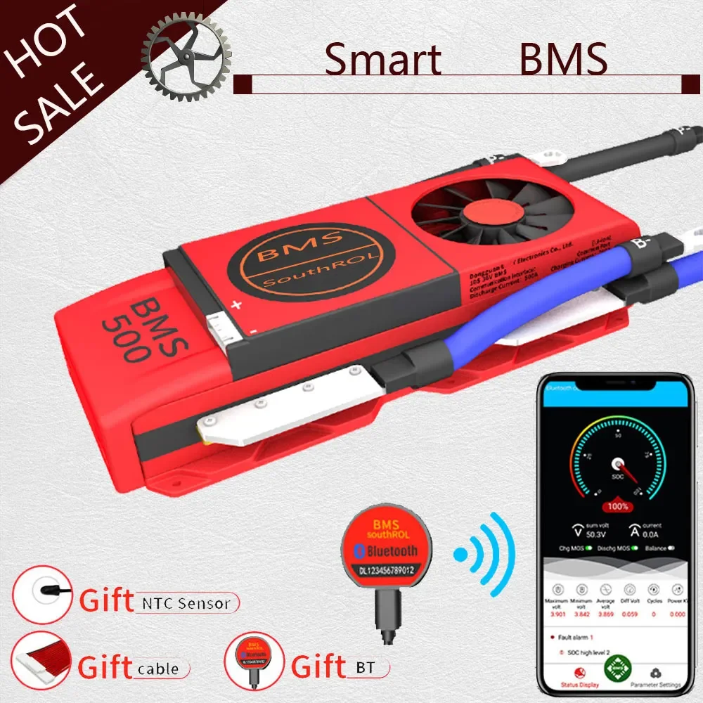 

Smart BMS 12V 36V 48V 30A 60A 80A 100A 120A 150A 200A 300A 400A 500A LiFePo4 Li-Ion Battery 4S 8S 16S Balance