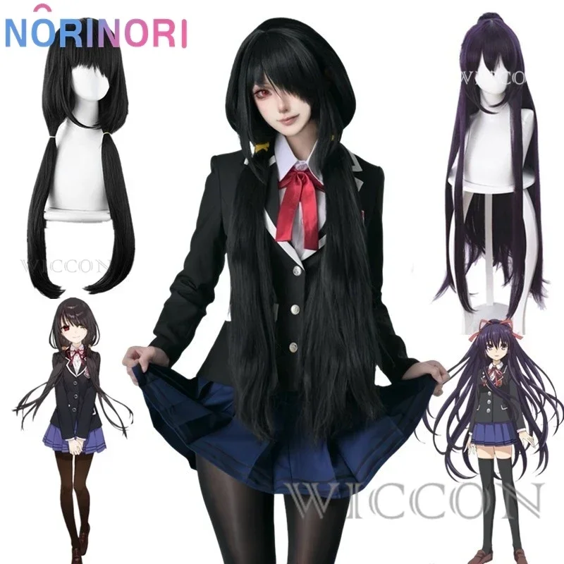 Date A Live Tokisaki Kurumi Косплей Yatogami Tohka Girls Origami Uniform Jk School Аниме Костюм Парик