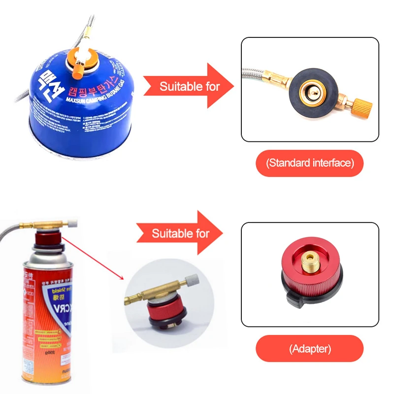 Туристическая газовая горелка с тремя головками 5800 Вт
