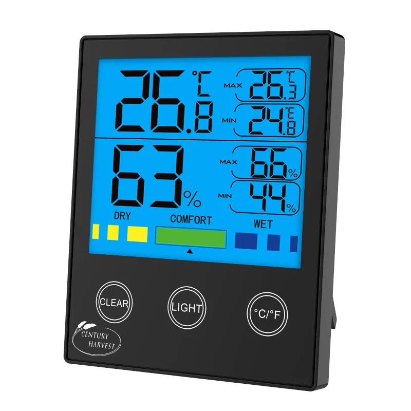 new smart lcd electronic digital temperature humidity meter thermometer hygrometer indoor outdoor weather station free global shipping